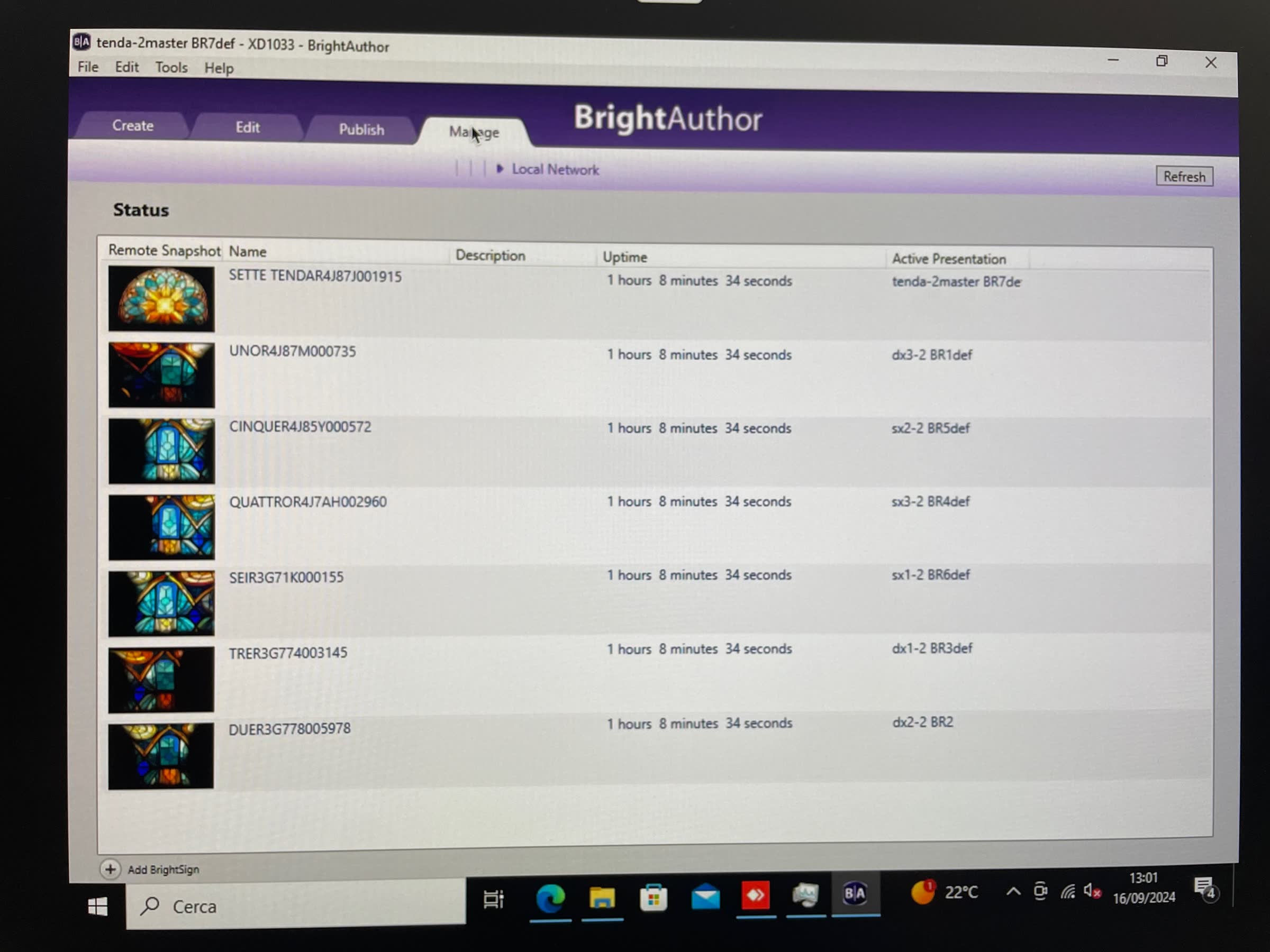 Gestione coordinata dei player attraverso BrightAuthor
