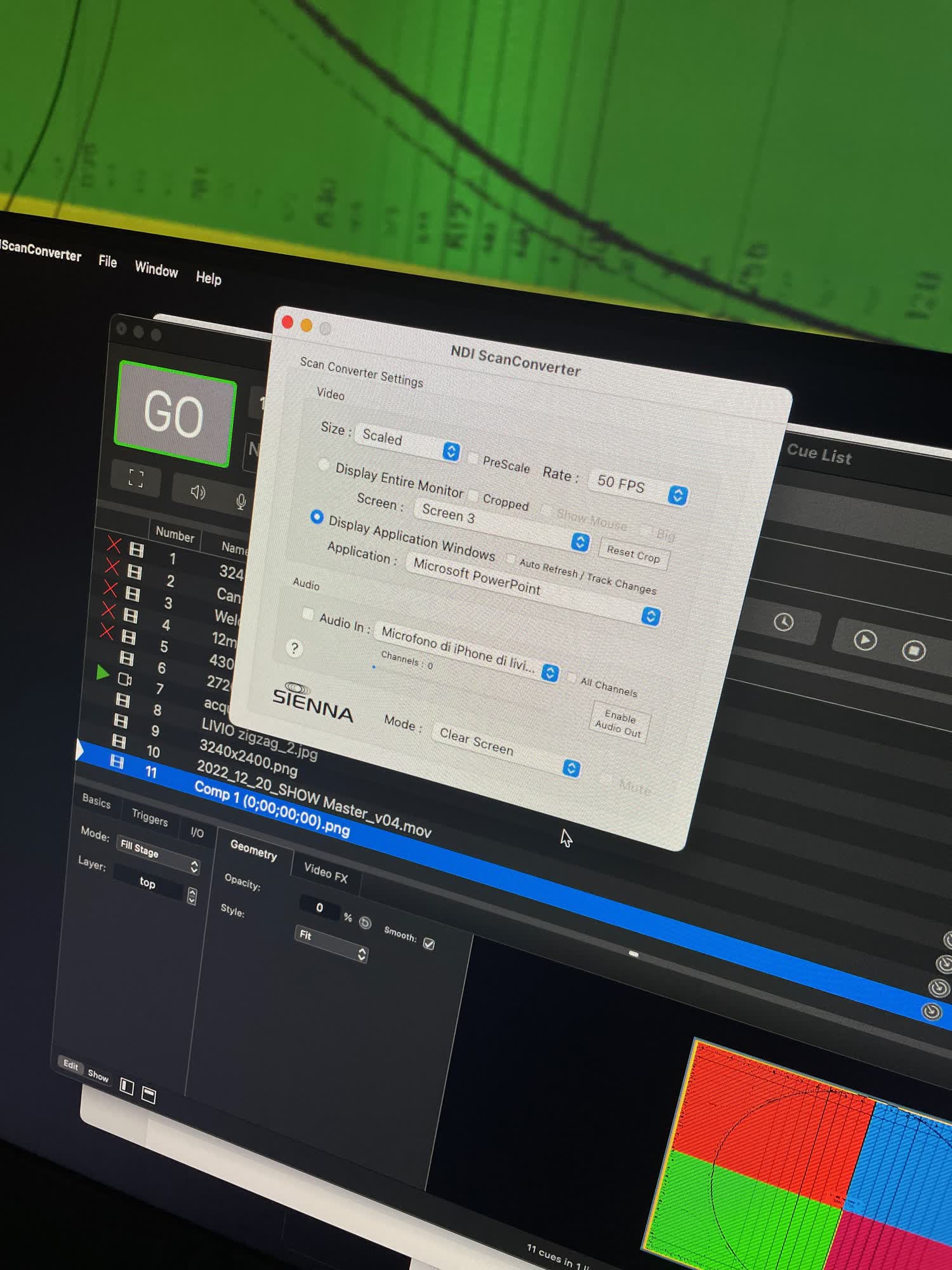 Configurazione del flusso NDI